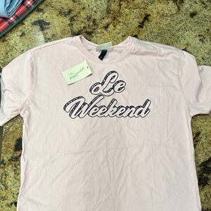 Universal Thread Light Pink Le Weekend Tee
